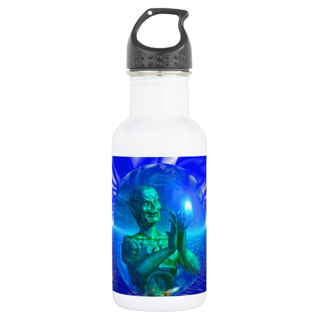 Botella De Agua Monstruo en una burbuja (Anverso)