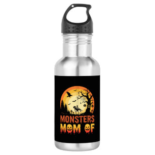 Botella De Agua Monstruos de Halloween Mamá de la Familia Esquelet