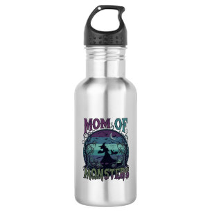 Botella De Agua Monstruos de Mamá Halloween Bruja Luna Calabazas C