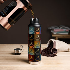 Botella De Agua montaje de taza de café