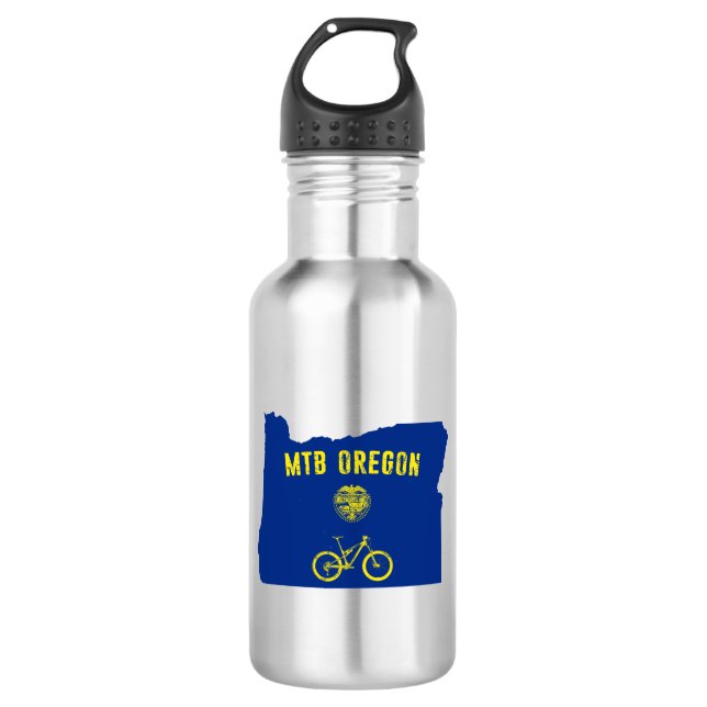 Botella De Agua Montaña Bike Oregon (Anverso)