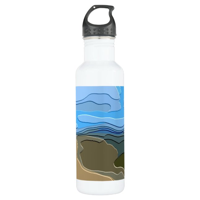 BOTELLA DE AGUA MONTAÑAS (Anverso)