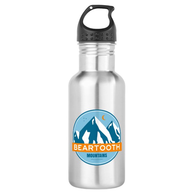Botella De Agua Montañas Beartooth Montana Wyoming (Anverso)