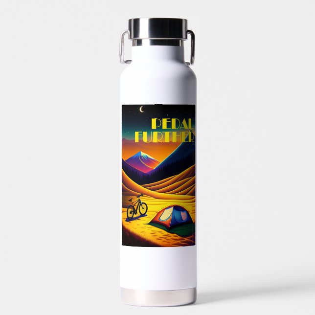 Botella De Agua Montañas de Bikepacking más alejadas del pedal (Delantero)