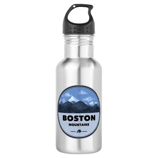 Botella De Agua Montañas de Boston: Arkansas Camping (Anverso)