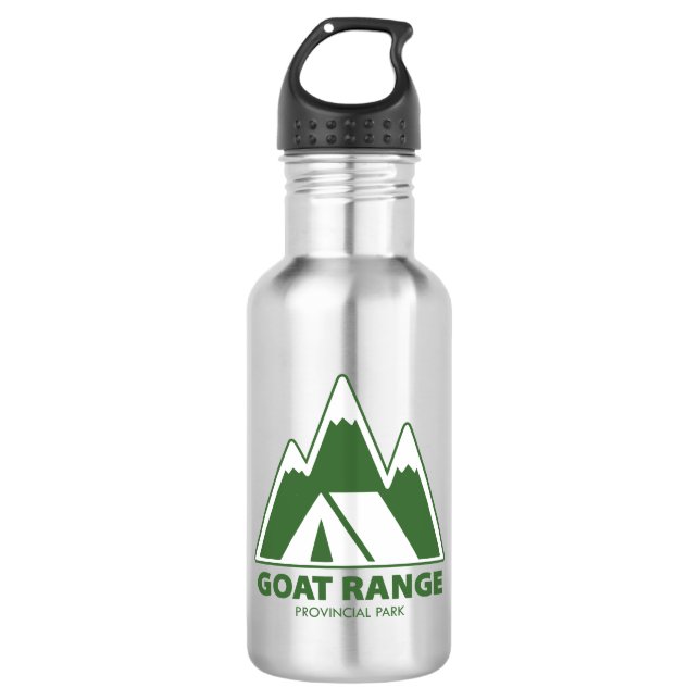 Botella De Agua Montañas del Parque Provincial Goat Range Camping (Anverso)