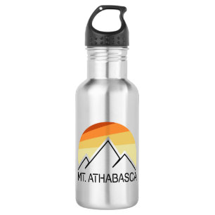 Botella De Agua Monte Athabasca Alberta Retro