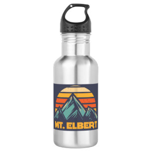 Botella De Agua Monte Elbert Colorado Retro Turquesa