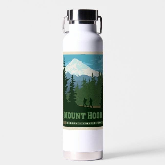 Botella De Agua Monte Hood | Oregon (Delantero)