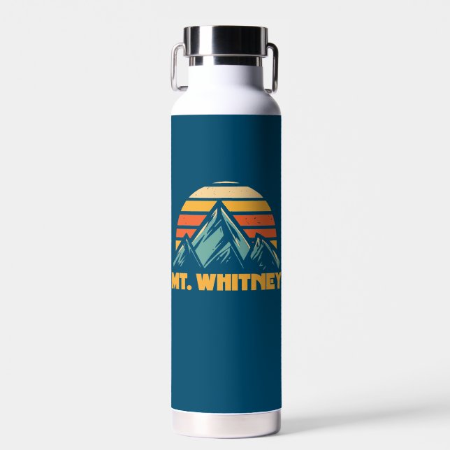 Botella De Agua Monte Whitney California Retro Turquesa (Delantero)