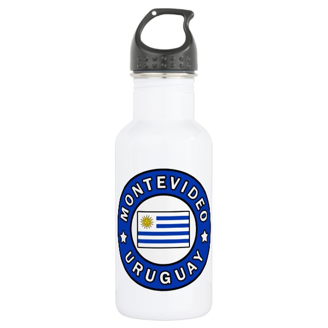 Botella De Agua Montevideo Uruguay (Anverso)