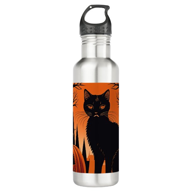 Botella De Agua Moonlit Meow (Anverso)