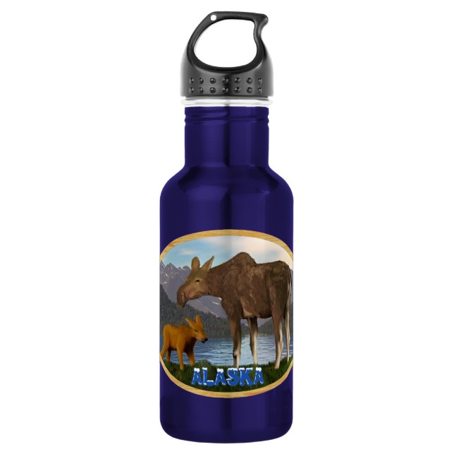 Botella De Agua Moose in the Meadow (Anverso)