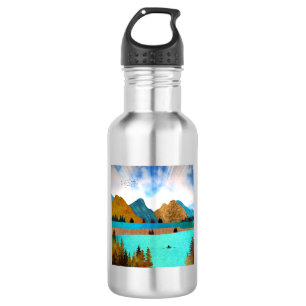 Botella De Agua Morning Lake Rower