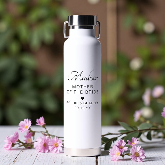 Botella De Agua Mother of the Bride Custom Personalised Wedding (Subido por el creador)