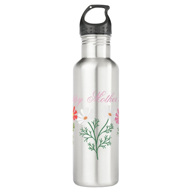 Botella De Agua Mother's Day Water Bottle with Floral Motif and Se (Anverso)