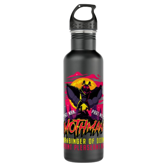 Botella De Agua Mothman Cryptiinger de Doom Part Man P (Anverso)