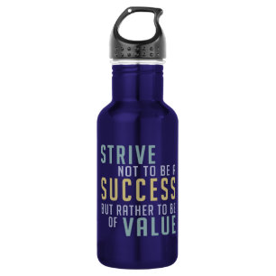 Botella De Agua Motivación de éxito y valor