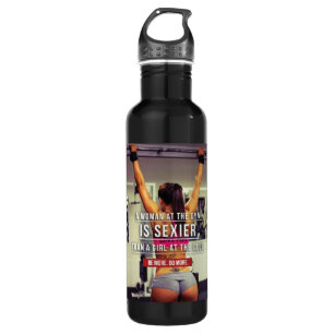 Botella De Agua Motivación del entrenamiento de gimnasio femenino