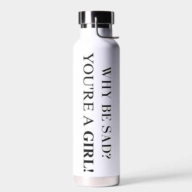 Botella de agua motivacional para Chicas confiados (Izquierdo)