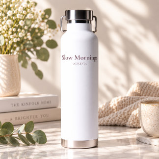 Botella de agua motivacional para mujeres de mañan