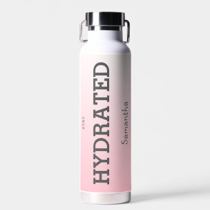 Botella de agua Motivadora de Salud Rosa