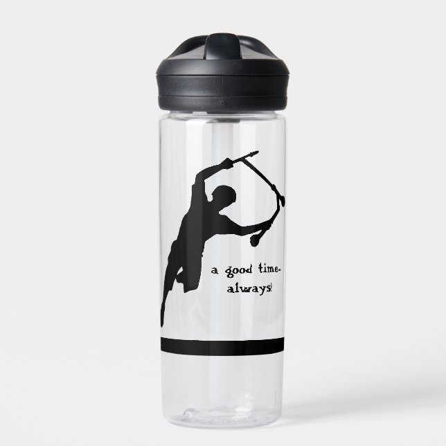 Botella De Agua Motivation Scooter Cita el buen momento siempre (Delante)