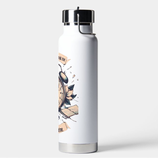 Botella De Agua Motivational quote with a broken clock – Symbolic  (Izquierda)