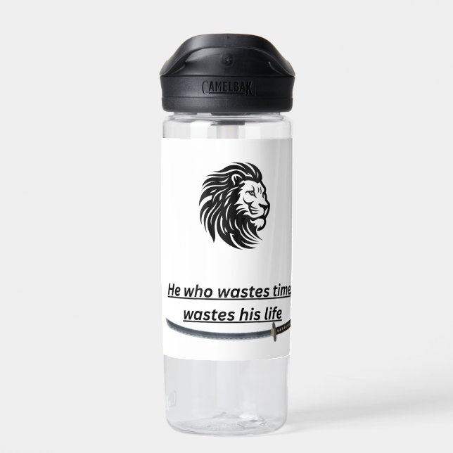 Botella De Agua Motivational Time Saver Water Bottle (Atrás)