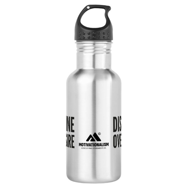 Botella De Agua MOTIVATIONALISM© Discipline Over Desire_ (Anverso)
