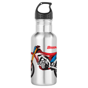 Botella De Agua Moto de moto de tierra roja