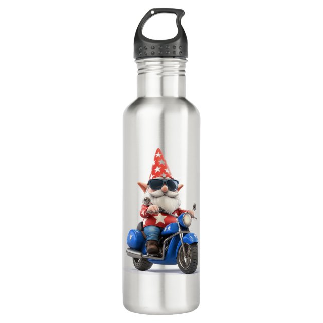 Botella De Agua Motocicleta estadounidense de Gnome (Anverso)