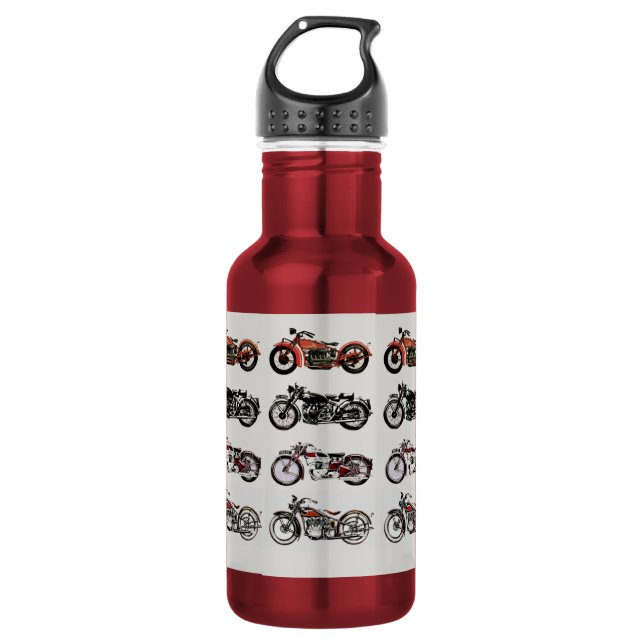 BOTELLA DE AGUA MOTOCICLETAS DE VINTAJE (Anverso)