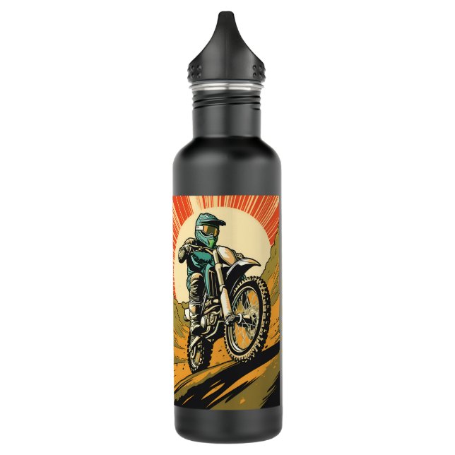 Botella De Agua Motocross de nombre personalizado (Izquierda)