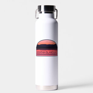 Botella De Agua Mountain Island Lake North Carolina Red Sunrise