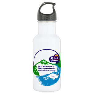 Botella De Agua Mt Baker - Logo del Bosque Nacional Snoqualmie