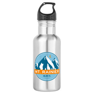 Botella De Agua Mt. Rainier Washington Estrellas Luna