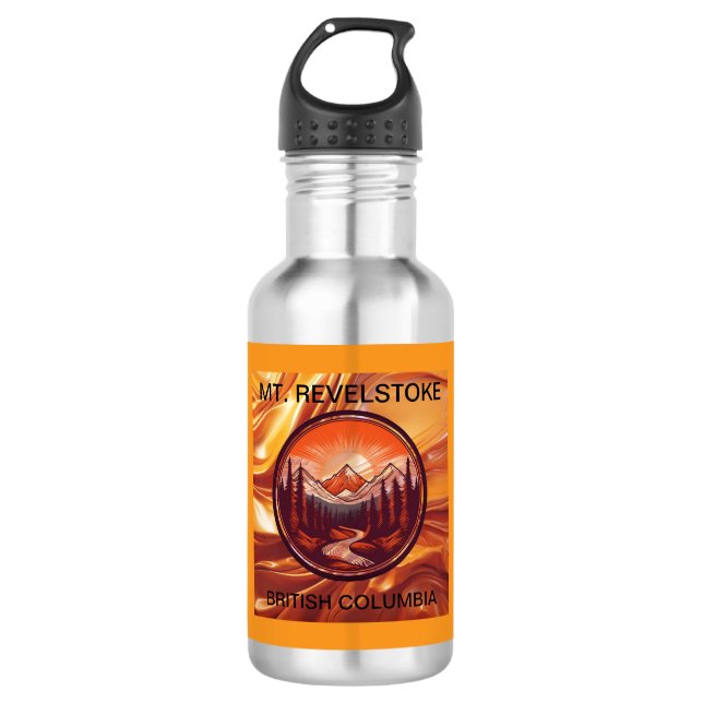 Botella De Agua Mt. Revelstoke Columbia Británica (Anverso)