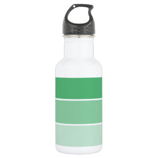 Botella De Agua Muestras de pintura verde brillante