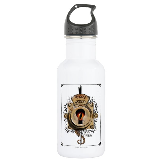 Botella De Agua MUGGLE WORTHY™ Lock (Anverso)