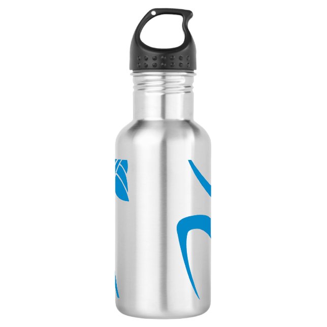 Botella De Agua Mujer azul clara del baile (Anverso)
