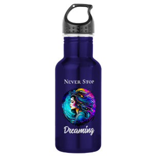 Botella De Agua Mujer bella etérea nunca deja de soñar