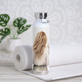 Botella De Agua Mujer Con Daisy Bouquet