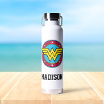 Botella De Agua Mujer Maravilla | Círculo | Añadir su nombre<br><div class="desc">Wonder Woman Logos</div>