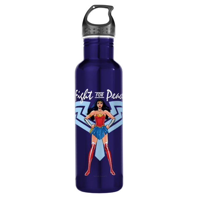 Botella De Agua Mujer Maravilla - Lucha Por La Paz (Anverso)