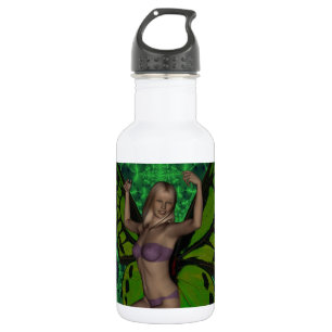 Botella De Agua Mujer mariposa