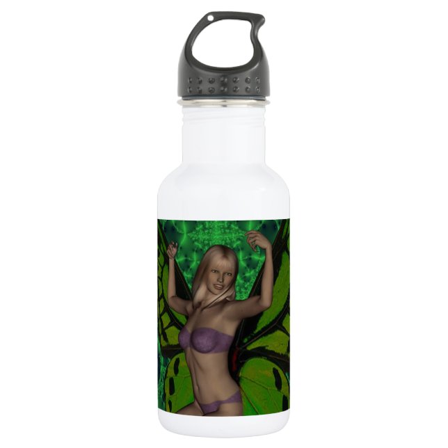 Botella De Agua Mujer mariposa (Anverso)