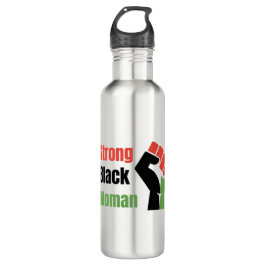 Botella De Agua Mujer negra fuerte