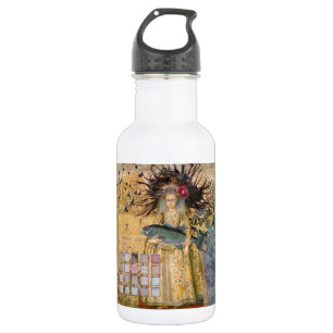Botella De Agua Mujer Piscis Vintage Clásico Gótico