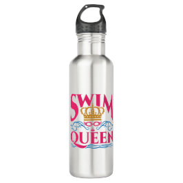 Botella De Agua Mujeres Chicas nadadoras Queen